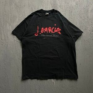 Vintage Jerry Garcia Shirt XL Black 2000s The Art of Wine Grateful‎ Dead